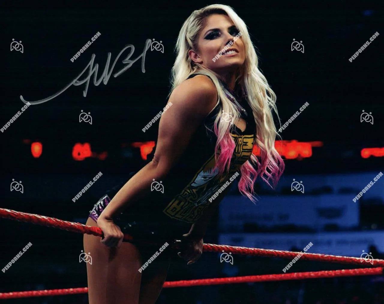 Alexa Bliss autographed landscape print – Pose 237 digital download and signed canvas
