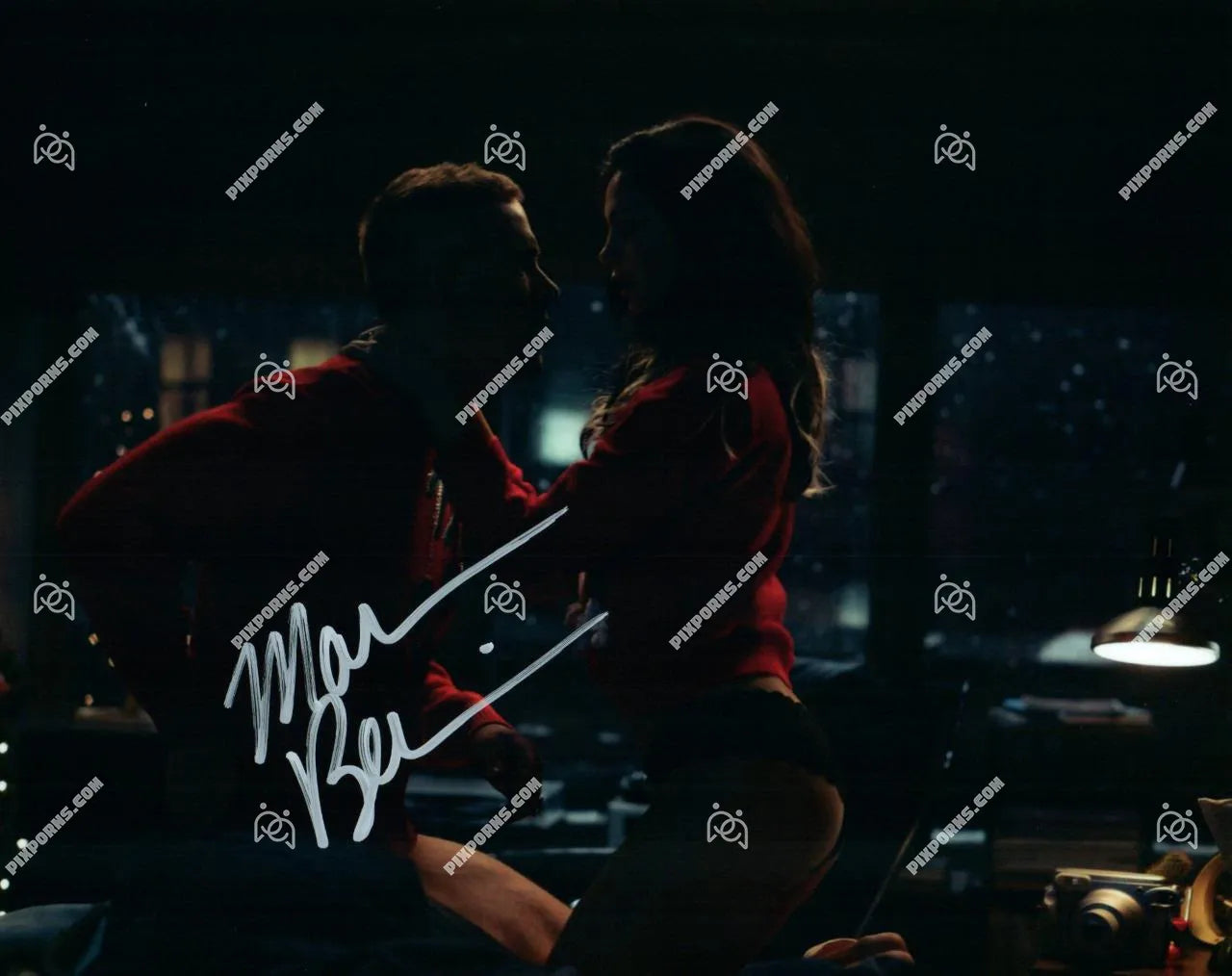 Morena Baccarin autographed landscape print – Pose 270 digital download and signed canvas