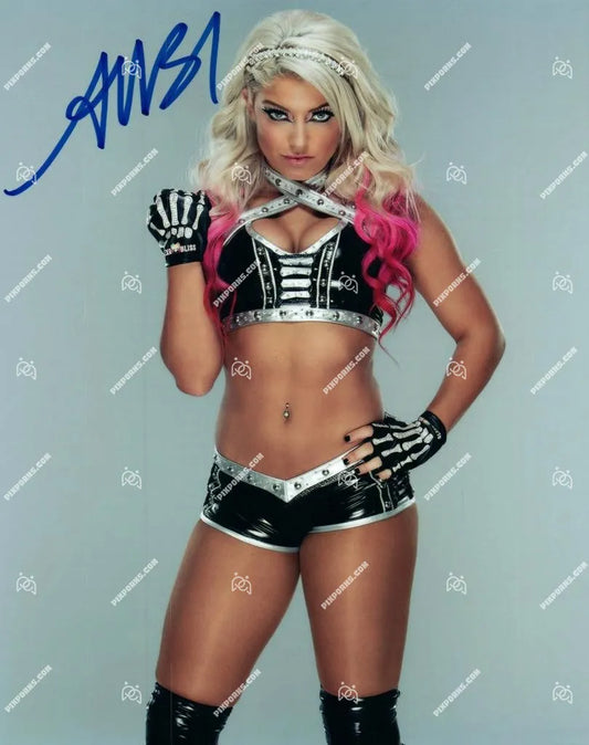 Alexa Bliss autographed portrait print – Pose 236 digital download and signed canvas