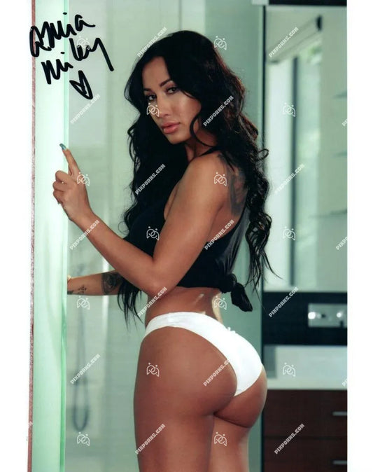 Amia Miley autographed portrait print – Pose 243 digital download and signed canvas