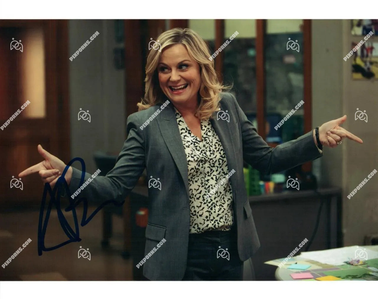 Amy Poehler autographed landscape print – Pose 249 digital download and signed canvas