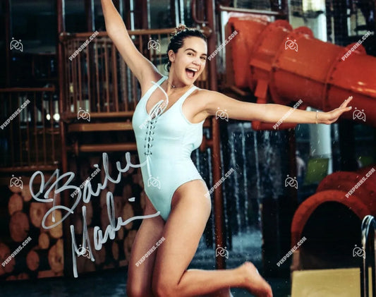 Bailee Madison autographed landscape portrait print – Pose 239 digital download and signed canvas