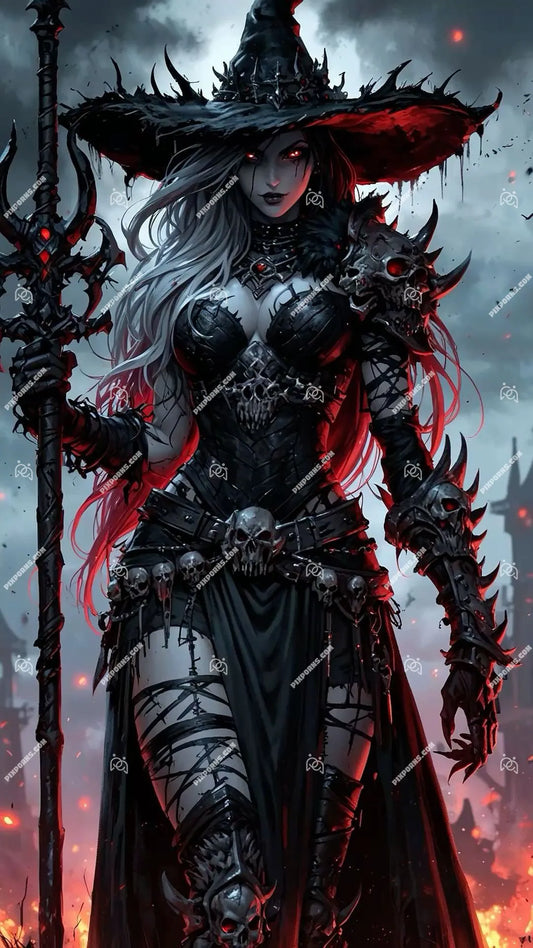 Candy Witch cute fantasy Halloween digital art (Pose 619)