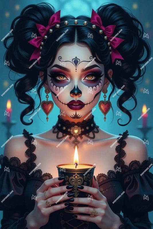 Cosmic Witch galaxy fantasy Halloween digital art (Pose 636)