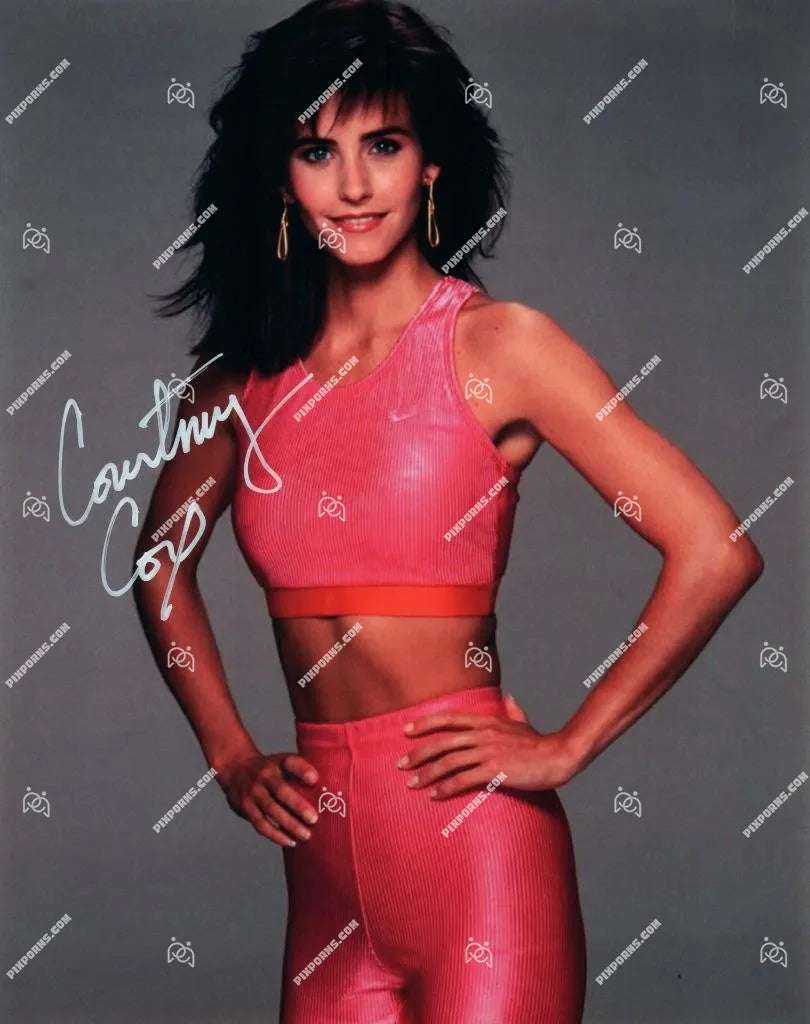 Courtney Cox autographed portrait print – Pose 290 digital download and signed canvas