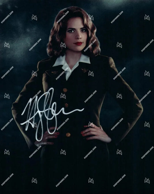 Hayley Atwell autographed portrait print – Pose 263 digital download and signed canvas