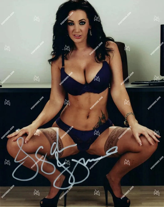 Jayden Jaymes autographed portrait print – Pose 289 digital download and signed canvas