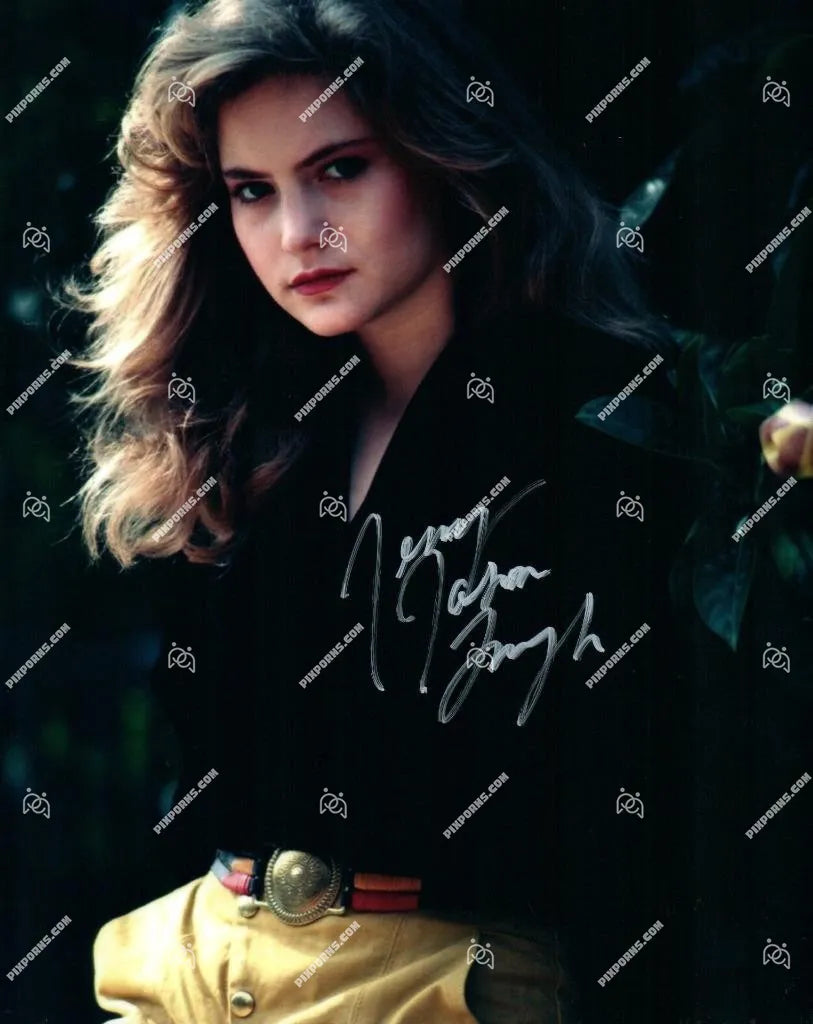 Jennifer Jason autographed portrait print – Pose 253 digital download and signed canvas