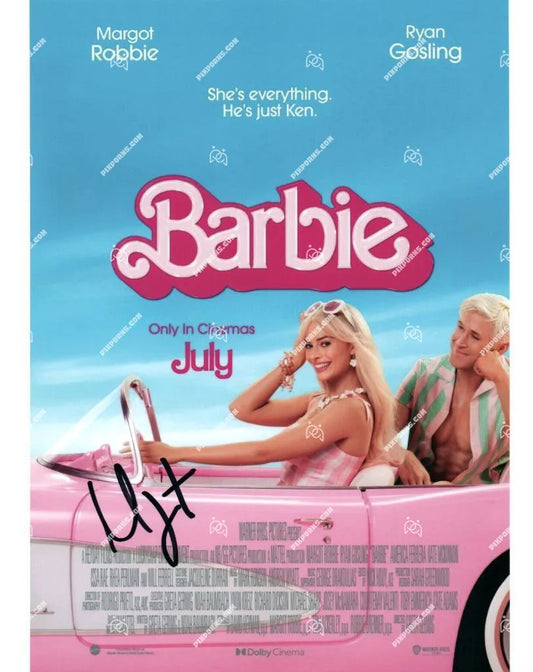 Margot Robbie autographed portrait artwork – Pose 280 digital download and signed canvas