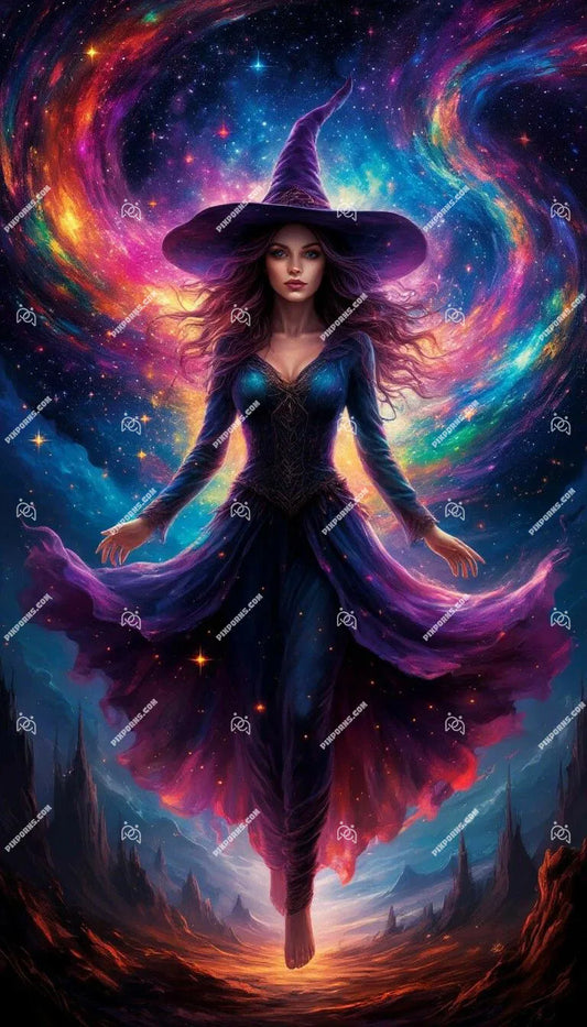 Storm Witch fantasy lightning digital art (Pose 616)